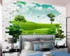 Green Landscape 3d Wall Wallpaper Modern Home Decoration Digital Print Painting Kitchen Room Classic Mural Paper