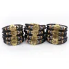 12 sterrenbeelden armband voor vrouwen sieraden handgemaakte gevlochten mannen punk armband lederen horoscoop armbanden