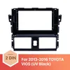 10.1 inç UV Siyah Araba Radyo Çerçeve 2013 2014 2015 2016 için 2016 Toyota Vios Ses Dash Trim Fasya Panel Kiti