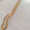 Chains Mens Thick 6mm Fancy Original Picture Rope Chain Real Yellow Gold Diamond Solid Jewelry1382247