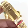 Relojes para hombre de moda de lujo Rainbow Diamond 116598 Reloj mecánico automático de acero inoxidable dorado 217C