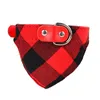 Hond Bandanas Apparel Plaid Huisdier Sjaal Driehoek Bib Kerchief voor Kleine Medium Grote Honden Wasbare Vierkant Afdrukken Verstelbare Omkeerbare Puppy Cat Accessoires Huisdieren