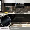DIY decoratieve film PVC zelfklevende muur papier meubels renovatie stickers keukenkast waterdichte wallpapers home decor 210722