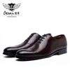 Dress Shoes DESAI Oxford Mens Formal Business Lace-up Full Grain Leather Minimalist for Men 220223