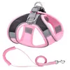 Large Area Night Reflect Light Waistcoat Harness Leash Set Adjustable Breathable Collar Rope Outdoor Metal Rings Leashes Pet Dog Supplies Will and Sandy