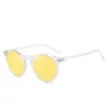 サングラスファッションソフト透明なフレーム偏光カラフルな透明なレンズサングラスグラスクラシックレトロ眼鏡用