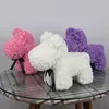 40 cm 1 pz Rose Dog PE Teddy Bear Schiuma artificiale per regali di compleanno per le donne Regalo di San Valentino 210624208n