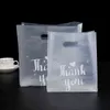 50pcs Thank you Plastic Shopping Bags Gift Bags With Handle Christmas Wedding Party Bag Candy Cake Wrapping Bags Packaging bag 211108