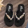 Summer Children casual flat sandals diamond beach slippers Parent-child home flip flop Princess cute qq79 210712