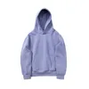 Hoodies Hoodies Sweaters outono e inverno cor sólida hip-hop oversize mais veludo de algodão de algodão pullover bolso