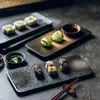 Dishes & Plates 10-inch Japanese Sushi Plate Flat Restaurant Dish Creative Ceramic High-grade Tableware