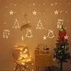 Elk Bell String Light LED Christmas Decor For Home Hanging Garland Christmas Tree Decor Ornament Navidad Xmas Gift Year 211104