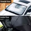 Auto Frontscheibe Windschutzscheibe Sonnenschirm Regenschirm Sonnenschutz Sonnenschirm Wärmedämmung für Auto SUV