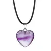 Collier de pierre de guérison en cristal de quartz rose naturel Amour en forme de coeur Chakra Reiki Colliers de pierres précieuses pointues Cadeaux de fête des mères