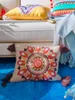 Fodera per cuscino ricamo etnico boemia Decorazione per la casa Fodera per cuscino in cotone lino Marocco con nappe 30x60cm Cuscino in legno 210315
