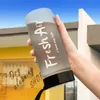 600ml Fashion Simple PortableBorraccia per studenti sportivi Borraccia per bevande Bicchiere per acqua in plastica trasparente a prova di caduta