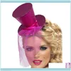 Aessories Tools ProdukterFashion Mesh Bröllop Hårband För Kvinnor Huvudbonader Clip Net Veil Cocktail Hat Hair Party Aesorios Para El Cabello Ae