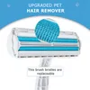 Pet Hair Roller Remover Lint Brush 2-Way Dogs Cat Comb beauty tools Convenient Cleaning Fur Brushes Base Home Furniture Sofa Clothe FHL165-WLL