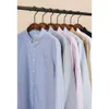 21s/2 camisas Oxford Hombres Camisa casual clásica Bolsillos en el pecho 100% algodón Ropa de marca de primavera SJ110377 210721