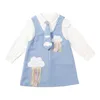 Kleding sets meisjes herfst jurk 2021 kinderen shirt riem rok tweedelige pak jurken babykleding outfits boutique kinderen