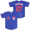 Montreal Expos Jerseys 27 Vladimir Guerrero Baseball Jersey Vintage 1982 2000 Home Away Blauw Wit Rood Pullover Button