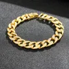 Link Chain Luxury Fashion Rhinestone Bracelet Women Men Hiphop Cuban Bracelets Bling Iced Out Gold Silver Color Jewelry Gifts