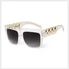 Nova Chegada Mulheres Quadrado Óculos de Sol de Luxo Oversize Oversize Exclusivo Clear Feminino Sol Óculos Óculos Big Marca Designer
