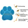 Cachorro Lick Mat Alimentador Lento Banhando Almofadas de Distração com Ventosa para Deleite, Alívio de Ansiedade, Grooming, Treinamento para Animais