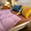 Set di biancheria da letto Corea Semplice Set di quattro pezzi Net Celebrity Trend Lenzuolo Copripiumino Studente Dormitorio Tre Moda