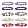 8mm Mode Bead Armband Natuursteen Healing Crystal Stretch Beaded Armbanden Dames Mannen Handgemaakte Gemstone Sieraden Gift