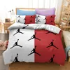 寝室の柔らかいベッドのためのバスケットボールのスタイルのセットのバスケットボールのスタイルセットホームデクターの彗星の積極的な布団のカバー品質キルトと枕カバー