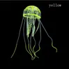 Konstgjorda simning Effekt Jellyfish Aquarium Dekoration Fisk Tank Undervattensväxt Lysande prydnad Akvatisk landskap 5 * 15cm