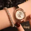 Lvpai Brand 2st Set Dam Armband Klockor Mode Dam Klänning Dam Armbandsur Lyx Rose Gold Quartz Watch Set Dropshiping Y211123