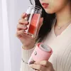220ml+110ml High Quality Double Glass Water Bottle With Case Drink Infuser Tumbler Drinkware Eco-Friendly