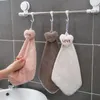 Handduk handverktyg tecknad kärlek löstagbar mat söt hängande vatten absorption förtjockat kök badrum mjuk torkning hem