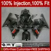 Injectievorm voor Suzuki GSXR750 K1 GSXR 600 750 cc 2001 2002 2003 BODYS 37NO.18 GSXR600 GSXR-750 GSXR-600 01-03 600CC 750CC GSX-R750 01 02 03 OEM KEURING GLOSSY ZWART