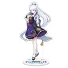 Anime Genshin Impact 21CM Gan Yu Zhong Li Acrylic Figure Stand Model Plate Desk Decor Standing Sign Keychain Trinket Y0728
