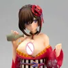 1/6 Native Pink Cat Mataro Japanese Anime Kimono Girl PVC Action Figure Toy 16cm Game Statue Adult Collectible Model Doll Gift H1105