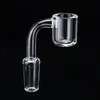 4mm Thick Quartz Banger Nail Glass Water Pipe High Quality Smoking Accessories 90 Degrees 10mm 14mm 18mm Male Female OD 22mm For Bong Dab Rigs