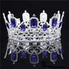 Rhinestone Tiaras and Crowns Wedding Hair Jewelry Crystal Headdress Bride Crown Queen King Diadem Prom Pageant Hair Ornaments X0625