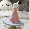 Party Hats Номер 1 2 3 С Днем Рождения Шляпа Корона Оголовье Малыш 1-й 2-й 3-й Украшение Детский Душ Декор Cap