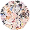 Karikatür 50 adet / grup Toptan Hotsale Anime Seksi Çıkartmalar Su Geçirmez NO-yinelenen Sticker Laptop için Bagaj Notebook Araba Çıkartmaları için PS4