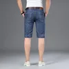 メンズジーンズプラスサイズ40 42メンショートパンツ2021夏のスリムフィットストレート5ポケット高品質コットンモーダル快適なジャンショール214i