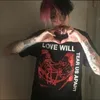 Love Will Tear Us Apart Graphic T Shirt Hommes Homme Hip Hop O Neck Cotton T-Shirt Tumblr Fashion Grunge Hipsters Punk Style Top 210629