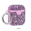 Coque Casque airpod pro étuis Glitter luxe 3D diamant perle shell porte-clés couverture bluetooth écouteur airpods étui air pods protection