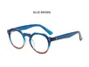 Lunettes de soleil Anti-bleu Vintage, Style rond classique, pour hommes et femmes, unies, Rivets à trois points, Cool, montures de lunettes