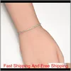 Verzilverde Armbanden Volledige Diamond Crystal Chain Fit Pandora Strass Bangle Armband Vrouwen Vrouwelijke Gift Br002 Umqcw R6Aej