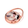 DIY Sublimation Phone Holders Favor Zinc Alloy Round Smartphone Brackets Heat Transfer Coating Finger Stand Ring boucle T2I53400