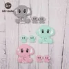 Facciamo 5pc / 10pcs BPA Free Animal Silicone Teethers Elephant Baby Dentizione Prodotto Food Grade Tiny Rod Doccia Regali Cartoon 211106