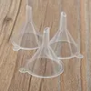 Plastic Funnel Mini Small Funnels For Perfume Liquid Essential oil filling empty bottle Packing Tool Bevel Flat 2 styles Home Use231I